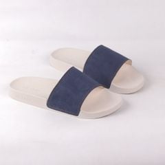 Dép quai ngang Nubuck Xanh navy HISHOO U111