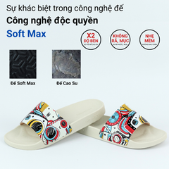 Dép quai ngang da bò lộn Xứ Sở Máy Ảnh HISHOO U112