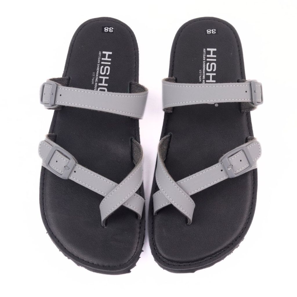 Dép lê bệt Daily Trek sandal (sandal đi bộ đường dài) Nam xỏ ngón lót da premium Felix HISHOO P098
