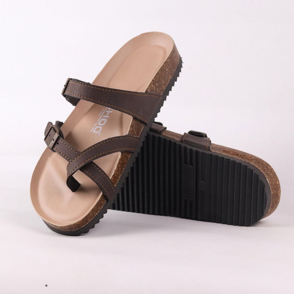 Dép đế trấu birken bé trai bé gái  xỏ ngón premium HISHOO B098