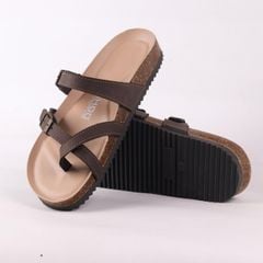 Dép đế trấu birken bé trai bé gái  xỏ ngón premium HISHOO B098