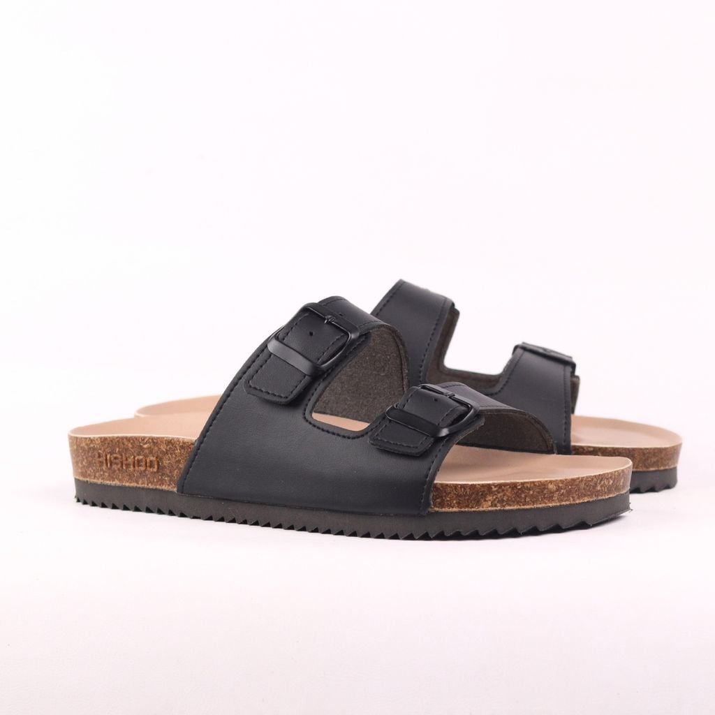 Dép đế trấu birken 2 khoá premium HISHOO B093