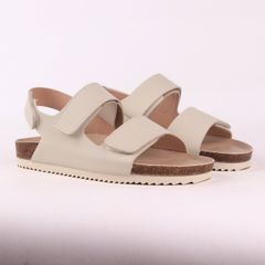 Dép đế trấu birken bé trai bé gái  sandal quai ngang xé dán premium HISHOO B110