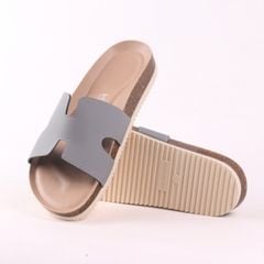 Dép đế trấu birken bé trai bé gái chữ H premium HISHOO B095