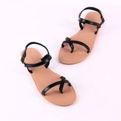 Giày Sandal Nữ Xỏ Ngón Quai Hậu Dây Mảnh Hishoo S059