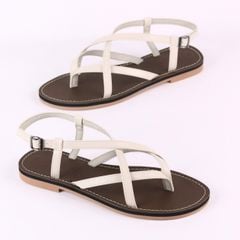 Giày Sandal Nữ Quai Ngang Có Bigsize Hishoo S023