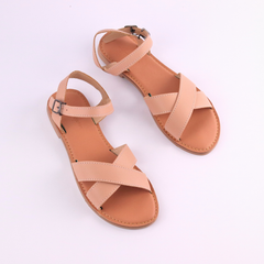 Giày Sandal Nữ Quai Hậu Mũi Tròn Có Bigsize Hishoo S037