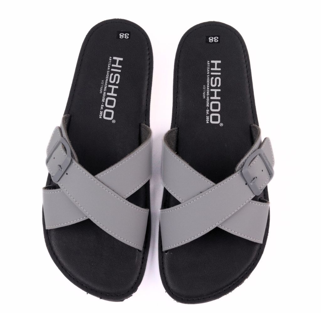 Dép lê bệt Daily Trek Sandal (Sandal đi bộ đường dài) Nam quai ngang chéo có khóa lót da premium Felix HISHOO P096