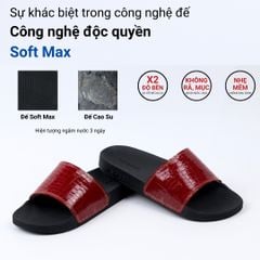 Dép quai ngang Đỏ Vẩy Rồng HISHOO U117