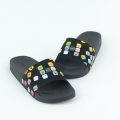 Dép quai ngang da bò lộn Icon Cảm Xúc Emoji HISHOO U112