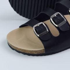 Dép đế trấu birken quai ngang 3 khoá HISHOO S092