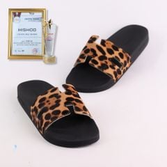 Dép quai ngang Da Beo Cowhide CHỮ H HISHOO U114