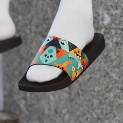 Dép quai ngang da bò In Hình Kẹo Hay Bị Ghẹo HISHOO U113