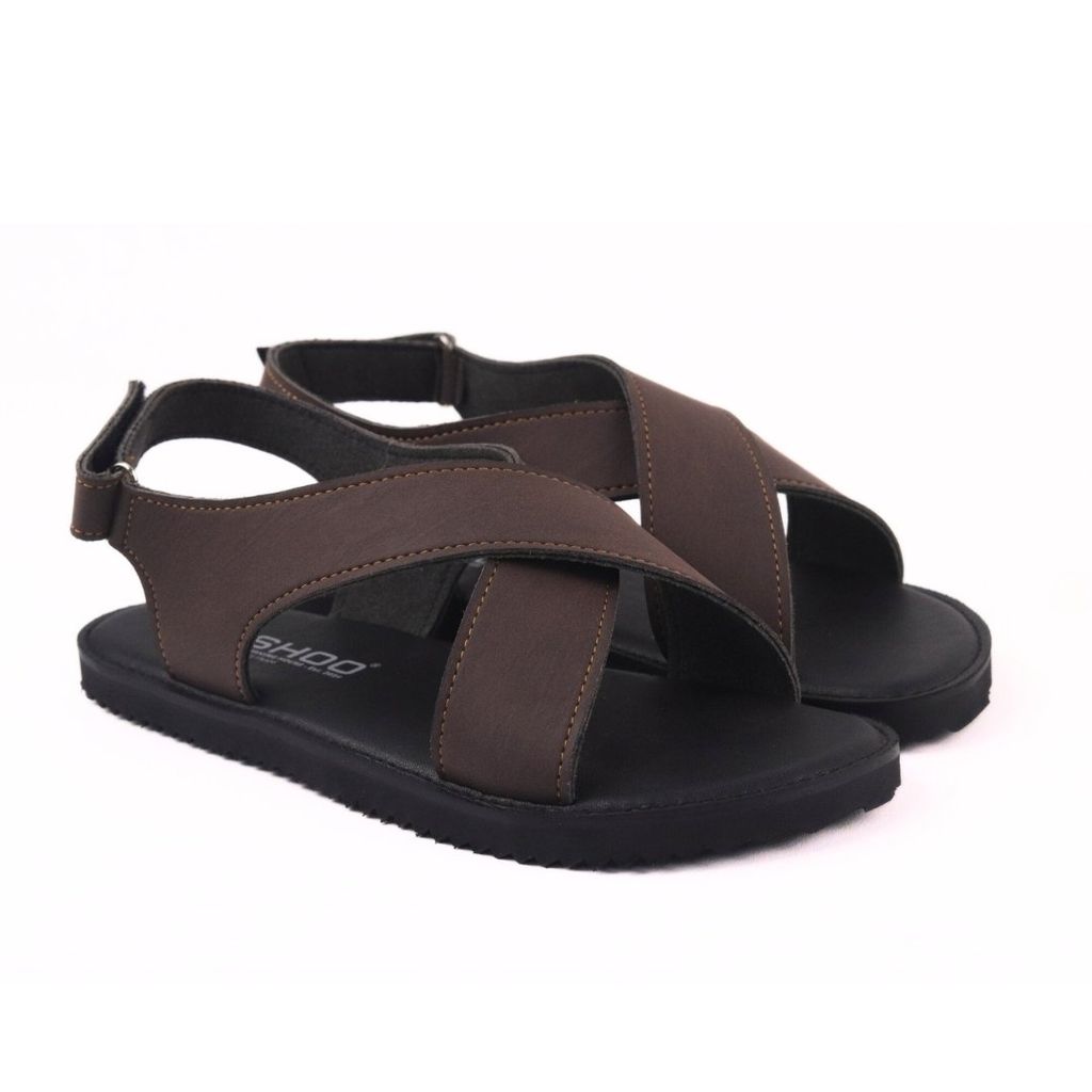 Dép Sandal Daily Trek Sandal (Sandal đi bộ đường dài) Nam quai chéo lót da premium Felix HISHOO P002
