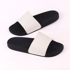 Dép quai ngang da bò Trắng HISHOO U114