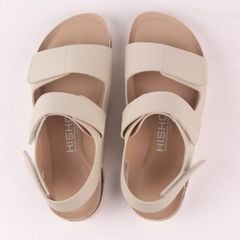 Dép đế trấu birken bé trai bé gái  sandal quai ngang xé dán premium HISHOO B110