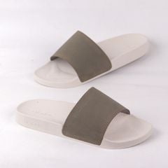 Dép quai ngang Nubuck Xanh rêu HISHOO U111