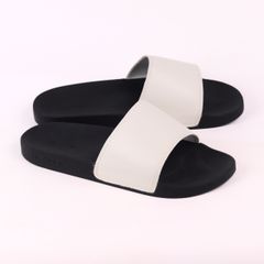 Dép quai ngang da bò Trắng HISHOO U114