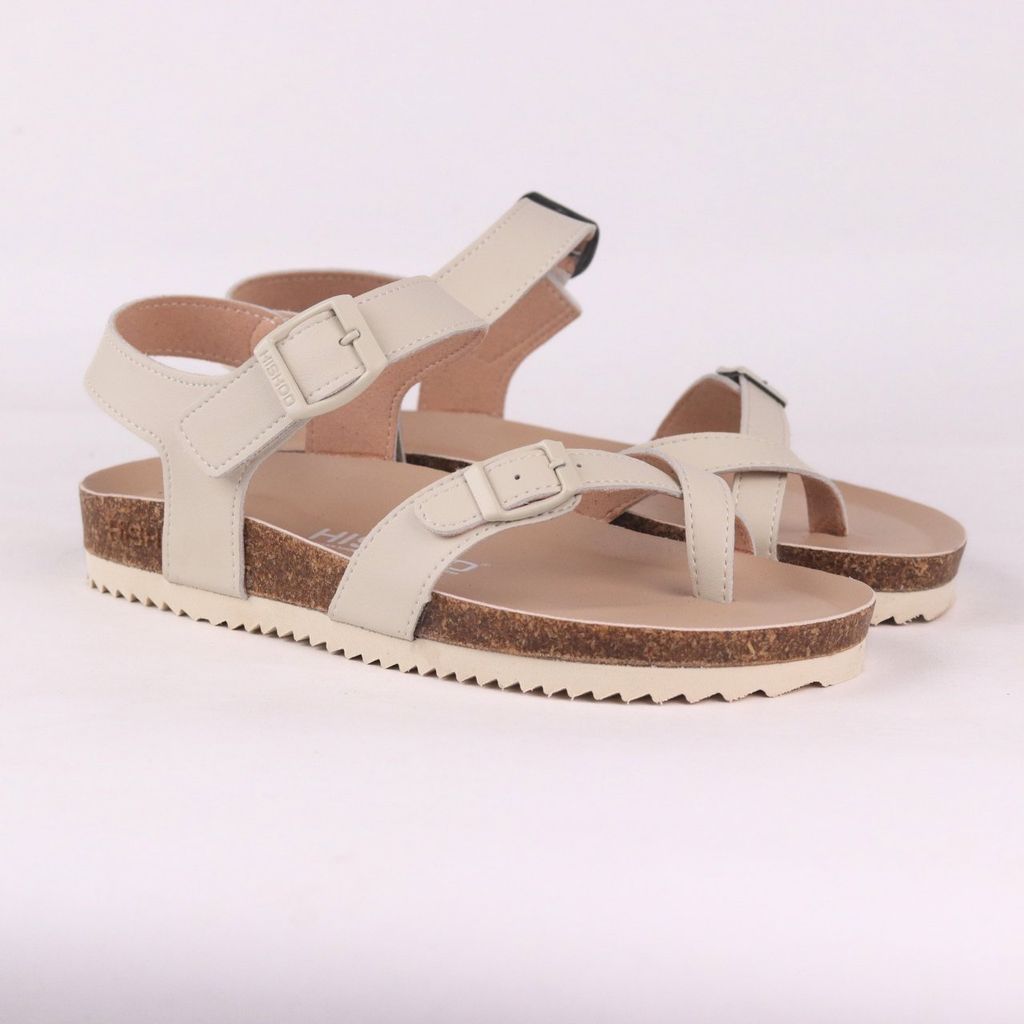 Dép đế trấu birken bé trai bé gái sandal quai ngang xỏ ngón premium HISHOO B118