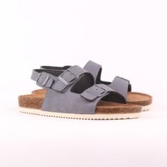 Dép đế trấu sandal birken quai ngang 2 khoá premium HISHOO H102