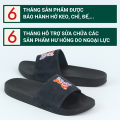 Dép quai ngang da bò lộn Gấu Bặm Trợn HISHOO U113