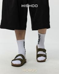 Dép đế trấu birken 2 khoá da lộn premium HISHOO H093