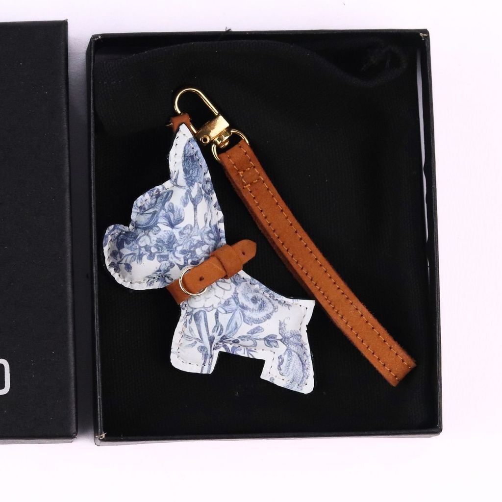 Móc khóa Charm [Chó Jouy] phụ kiện gắn túi xách, móc chìa khóa Hishoo C002