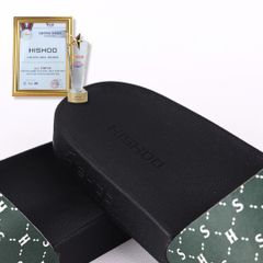 Dép quai ngang da bò HS Monogram HISHOO U113