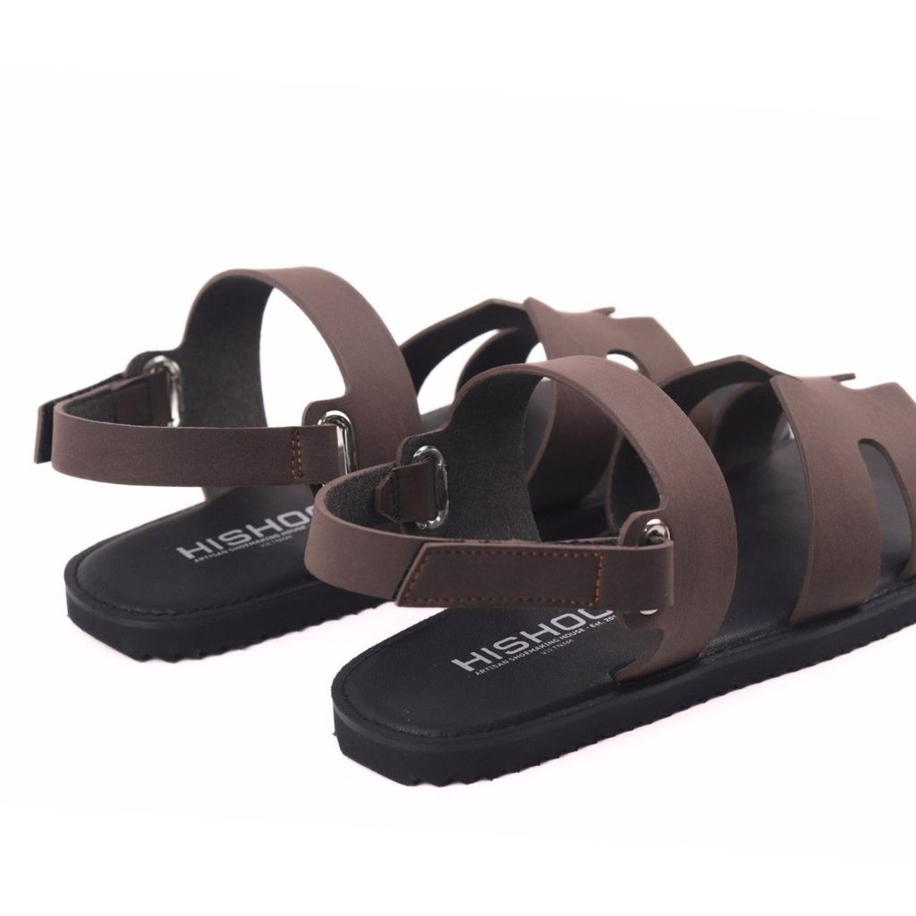 Dép Sandal Daily Trek Sandal (Sandal đi bộ đường dài) Nam chữ H lót da premium Felix HISHOO P115