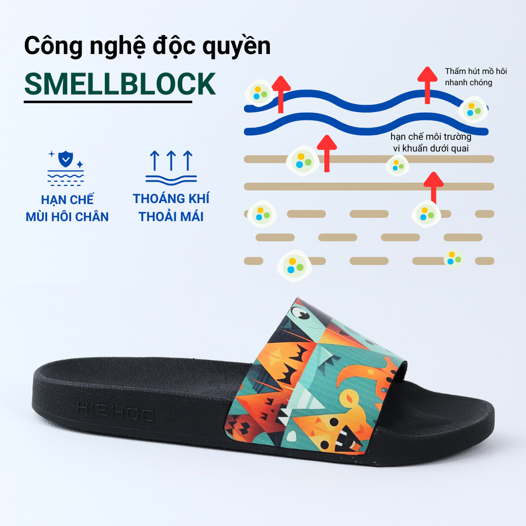 Dép quai ngang da bò In Hình Kẹo Hay Bị Ghẹo HISHOO U113