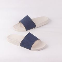 Dép quai ngang Nubuck Xanh navy HISHOO U111