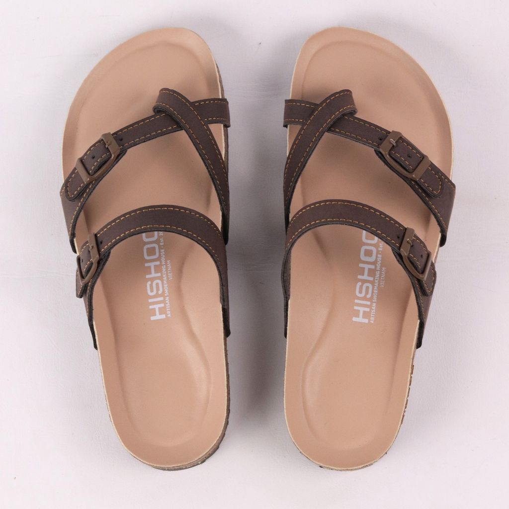 Dép đế trấu birken xỏ ngón premium HISHOO B098