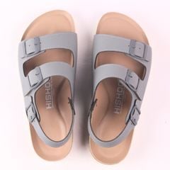 Dép đế trấu sandal birken quai ngang 2 khoá premium HISHOO B102