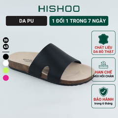 Dép đế trấu birken quai ngang chữ I HISHOO S100