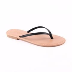 Dép Lê Nữ Xỏ Ngón Đế Bệt Quai Hoạ Tiết Thổ Cẩm HISHOO S070