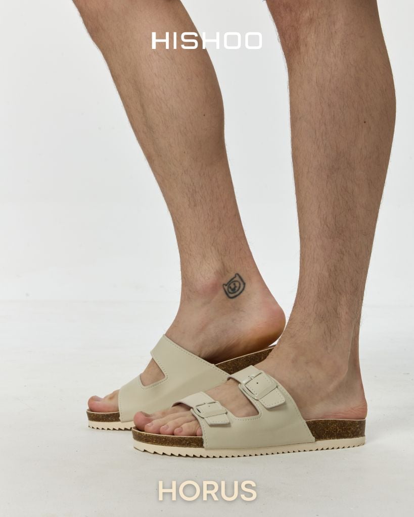 Dép đế trấu birken 2 khoá premium HISHOO B093