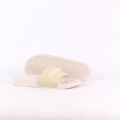 Dép quai ngang quai nhựa Kem HISHOO N112