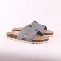 Dép đế trấu birken bé trai bé gái chữ H premium HISHOO B095