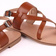 Giày Sandal Nữ Đế Bệt Quai Chéo Dây Mảnh Hishoo S057