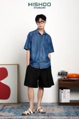 Dép đế trấu birken quai ngang xỏ ngón HISHOO S098