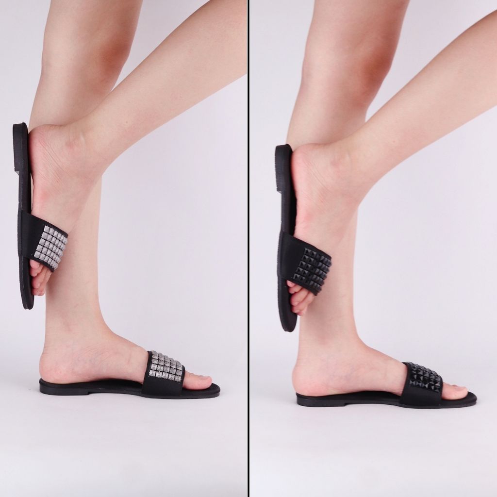 Dép Lê Nữ Đế Bệt Quai Ngang Đính đá có Bigsize HISHOO S135