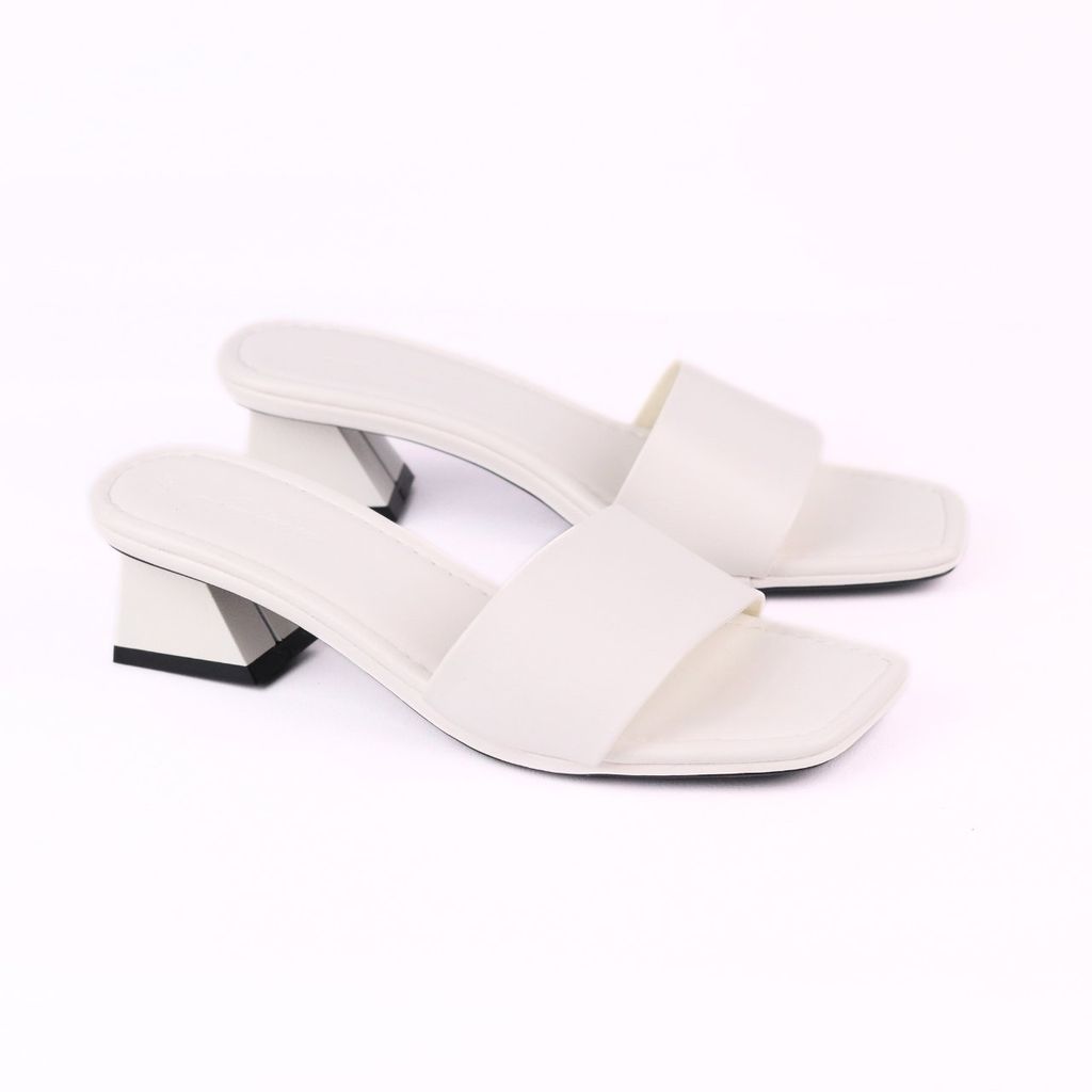 Giày Cao Gót 5cm Đế Vuông Quai Ngang Hishoo S039