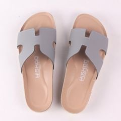 Dép đế trấu birken chữ H premium HISHOO B095