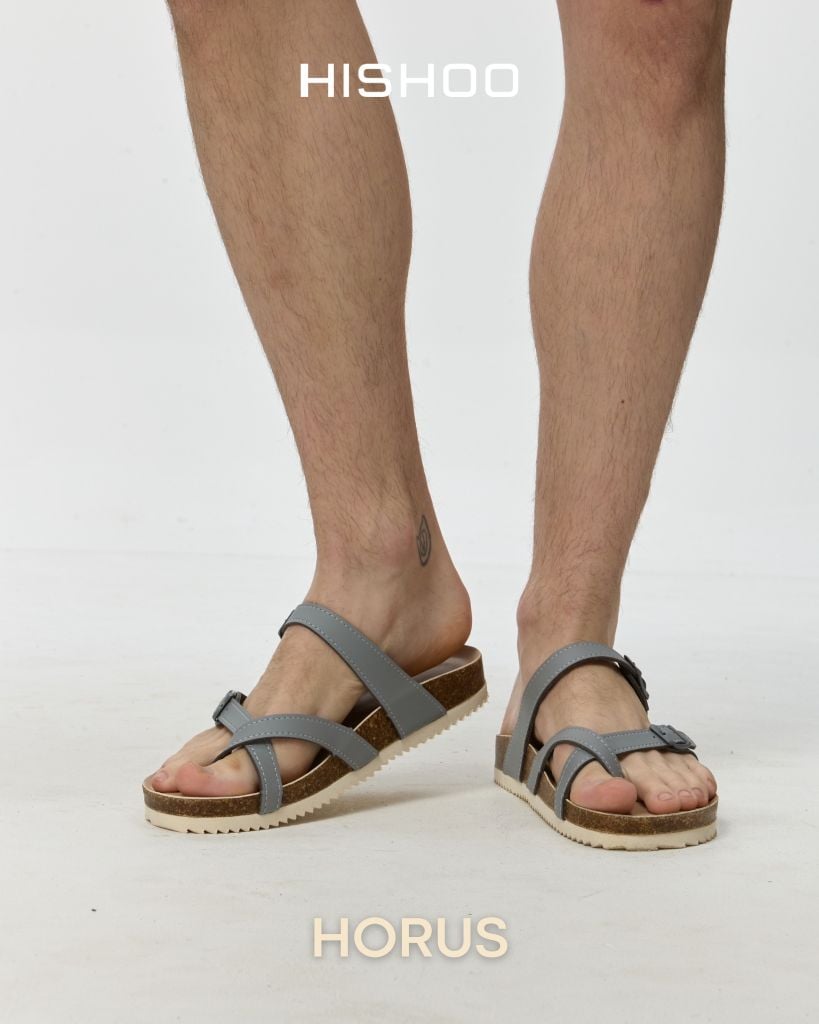 Dép đế trấu birken xỏ ngón premium HISHOO B098