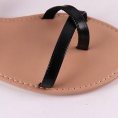 Giày Sandal Nữ Xỏ Ngón Quai Hậu Dây Mảnh Hishoo S059