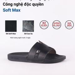 Dép quai ngang Da bò Chữ H HISHOO U114