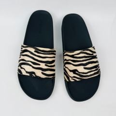 Dép quai ngang da bò Ngựa vằn Cowhide HISHOO U555