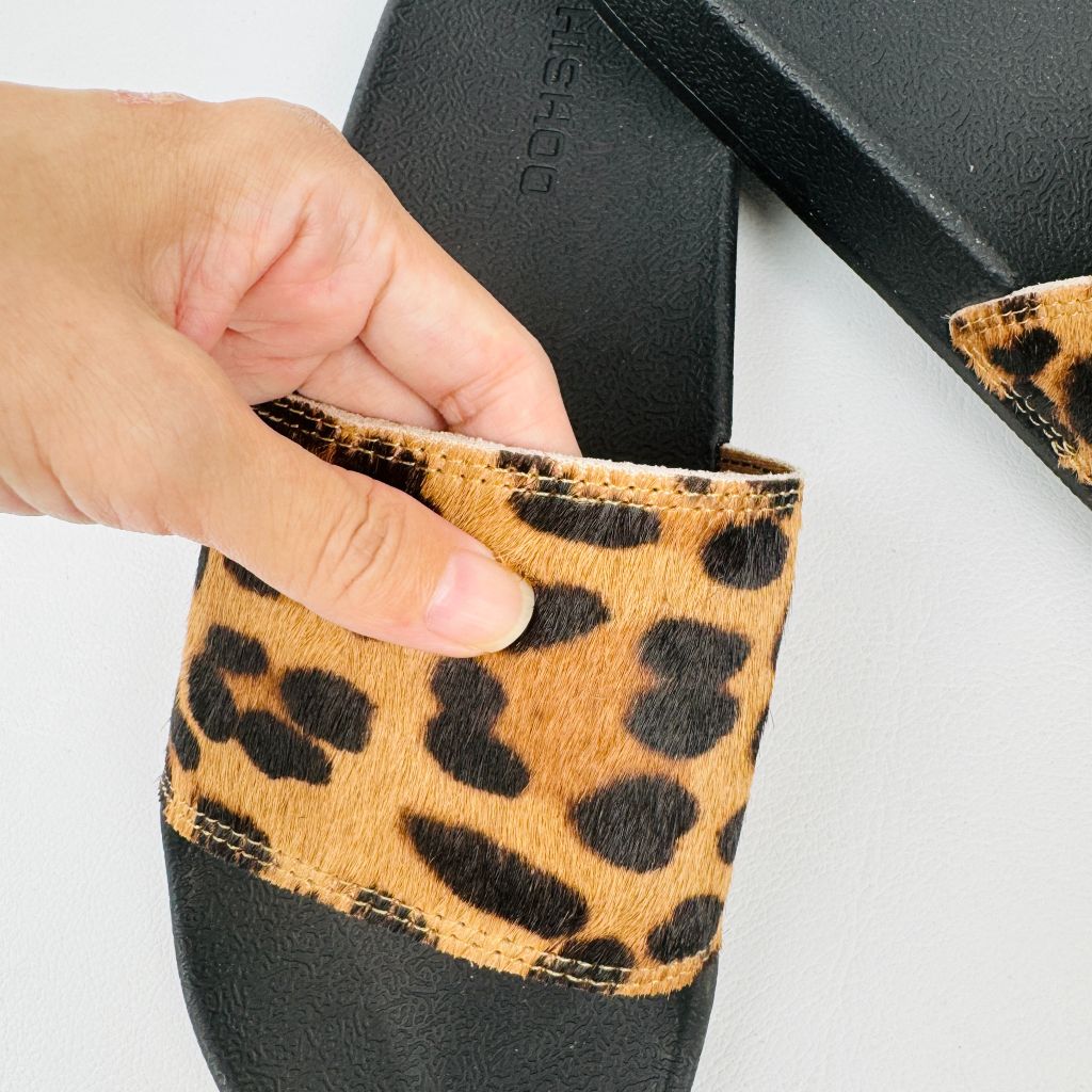Dép quai ngang da bò Beo Cowhide HISHOO U555