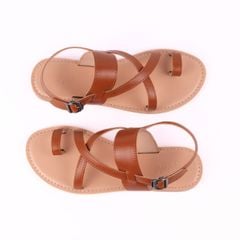 Giày Sandal Nữ Đế Bệt Quai Chéo Dây Mảnh Hishoo S057