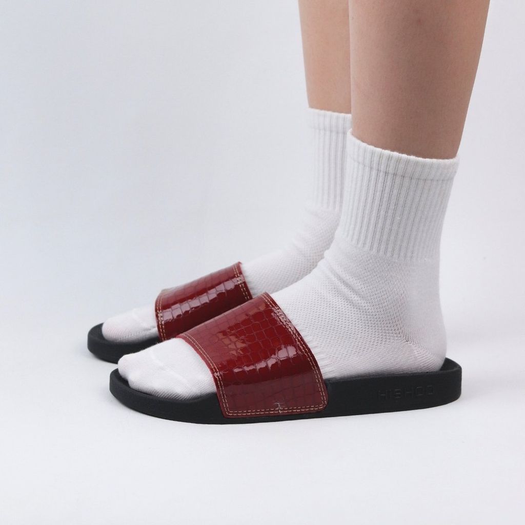 Dép quai ngang Đỏ Vẩy Rồng HISHOO U117